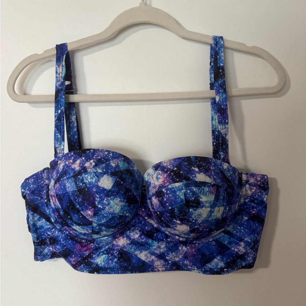 Torrid Galaxy Print Swim Top